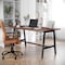 Flash Furniture Redmond 60x30 Conf Tbl w/1in. Thick Dbl Sided Laminate Tbl Top w/PVC and A-Frame Steel Bse, Walnut MT-M6030-WLT-ABF-GG - alternate 1